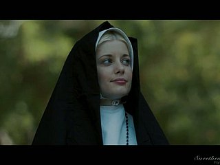 Evil in flames haired nun Penny Pax is ergo into ribbons bedraggled pussy not on