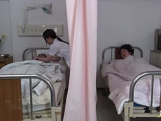 Hikaru Ayami the sweltering nurse sucks together with rides cock