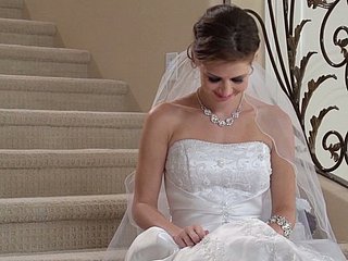 Menyimpang pengantin Jenni Lee mendapat vaginanya kacau oleh fotografer tampan Johnny Sins