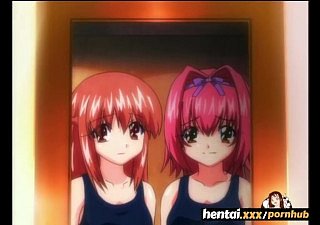 Two young fruity girls take effect down be passed on shower - Hentai.xxx